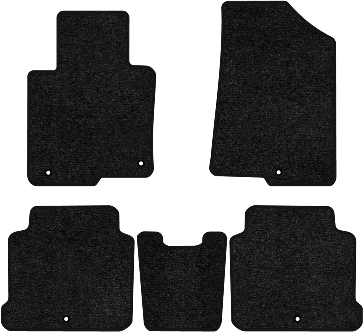 Коврики ворсовые в салон авто EVAtech Standard для Hyundai Sonata (LF) 2014-2019 7 поколение Sedan Korea черный кант HY13863CG5KH5VEB