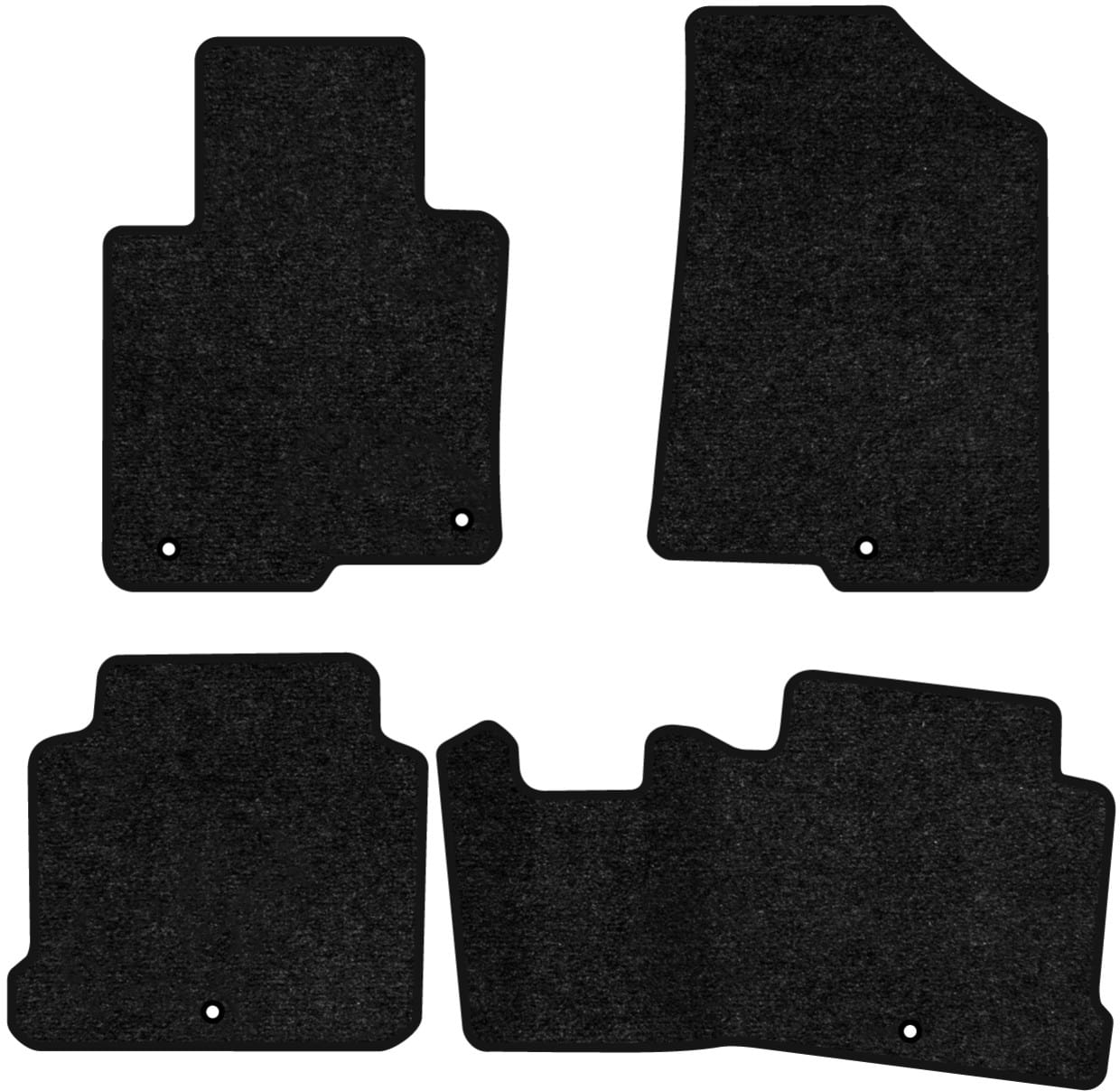 Коврики ворсовые в салон авто EVAtech Standard для Hyundai Sonata (LF) 2014-2019 7 поколение Sedan Korea черный кант HY13863PGR4KH5VEB