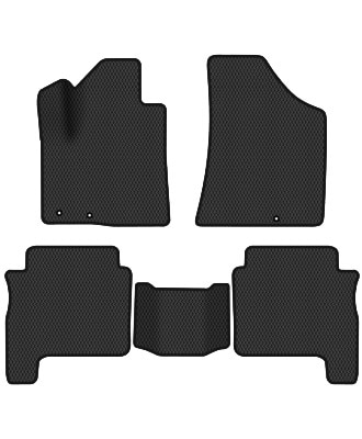 EVA коврики в салон авто EVAtech для Santa FE (CM) Restyling (Hinged Gas Pedal) 7 seats Hyundai 2010-2012 2 поколение SUV USA HY13945CE5KD3RBB