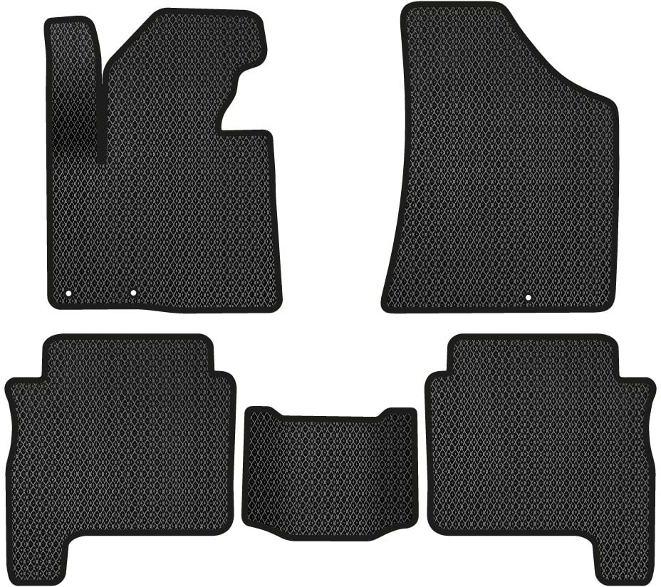 EVA коврики в салон авто EVAtech для Santa FE (CM) Restyling (Floor Gas Pedal) 7 seats Hyundai 2010-2012 2 поколение SUV USA HY13947CV5KD3RBB