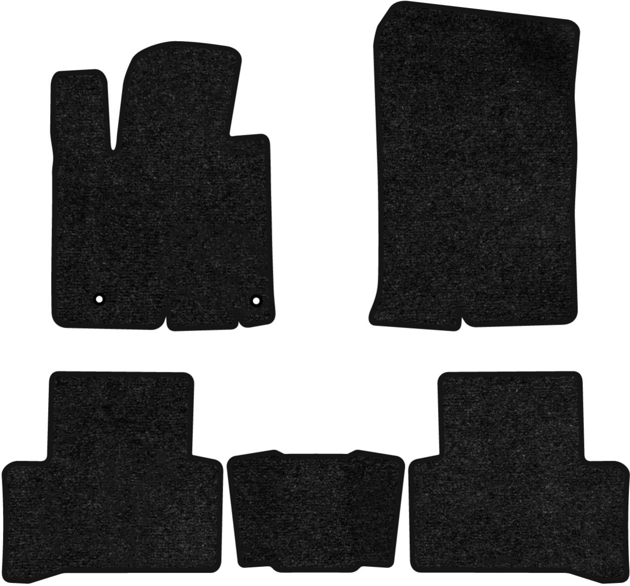 Коврики ворсовые в салон авто EVAtech Standard для Hyundai Tucson (NX4) (Short base) 2021 4 поколение SUV EU черный кант HY14415C5KH2VEB