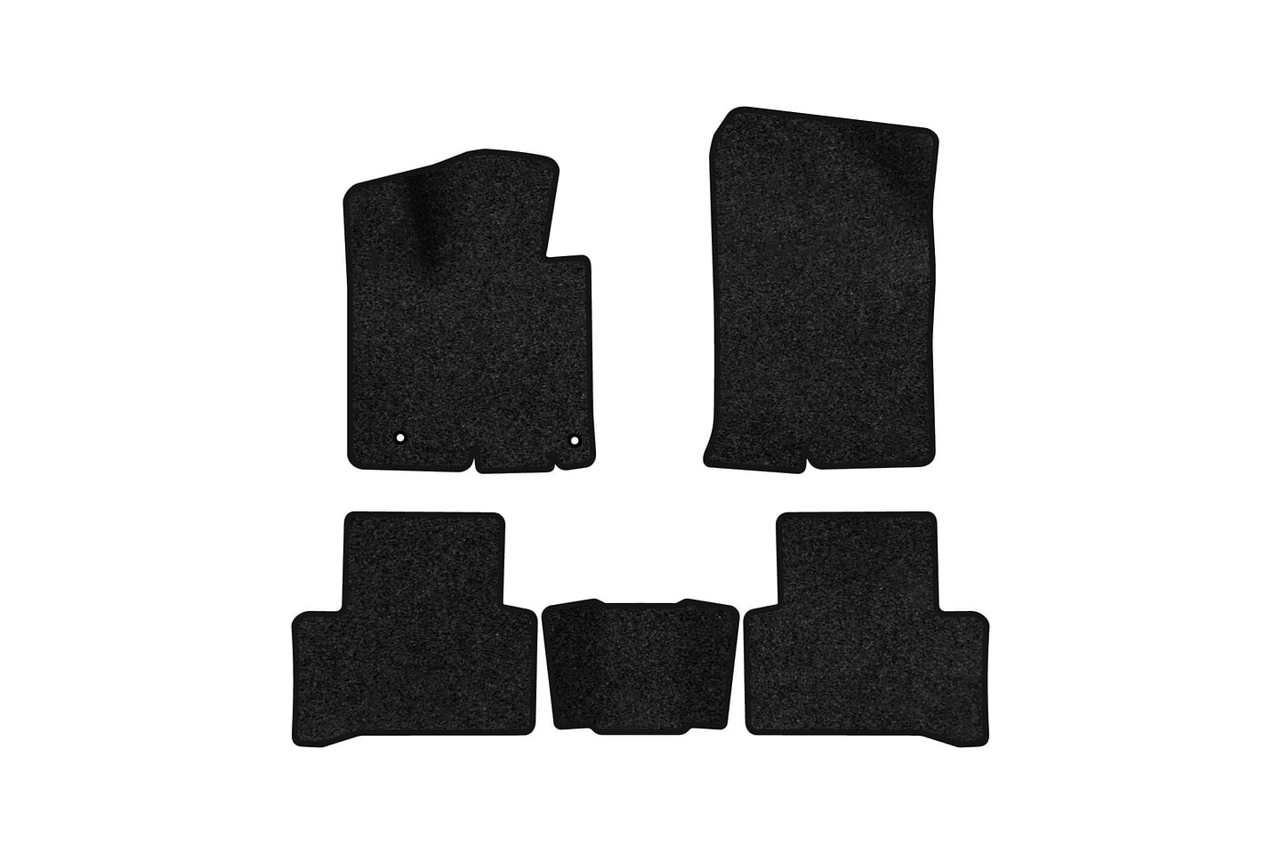 Коврики ворсовые в салон авто EVAtech Premium для Hyundai Tucson (NX4) (Short base) 2021 4 поколение SUV EU черный кант HY14415CD5KH2VPB