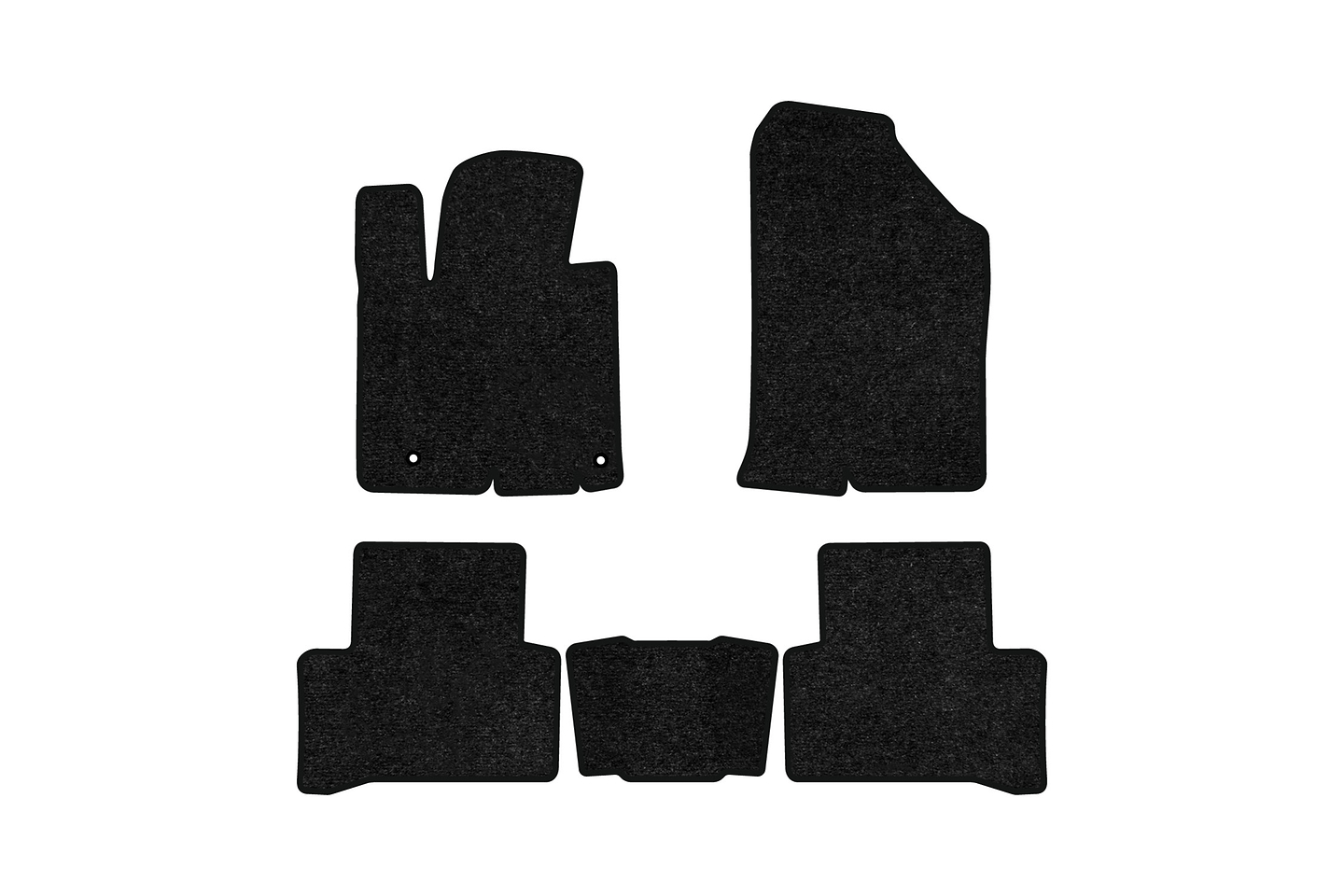 Коврики ворсовые в салон авто EVAtech Standard для Hyundai Tucson (NX4) (Short base) 2021 4 поколение SUV EU черный кант HY14415CV5KH2VEB