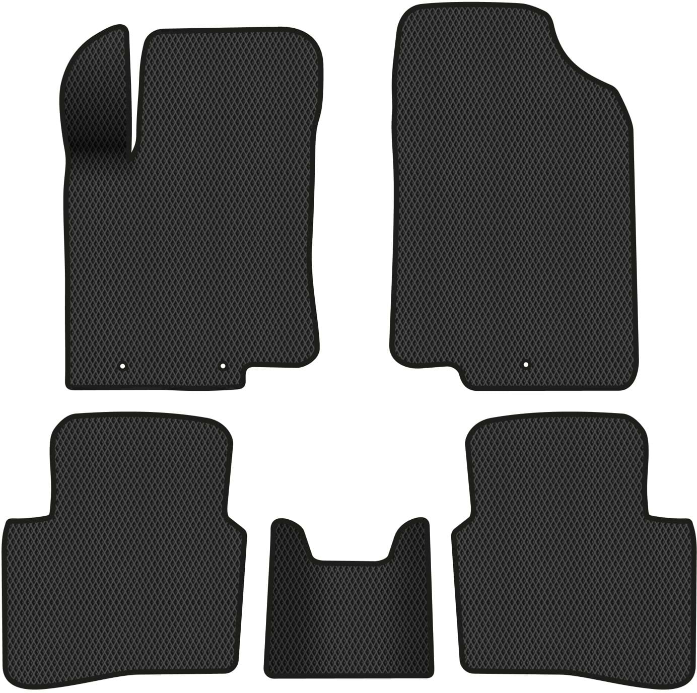 EVA коврики в салон авто EVAtech для Accent (RB) Hyundai 2010-2017 4 поколение Htb EU HY1472CV5LA3RBB