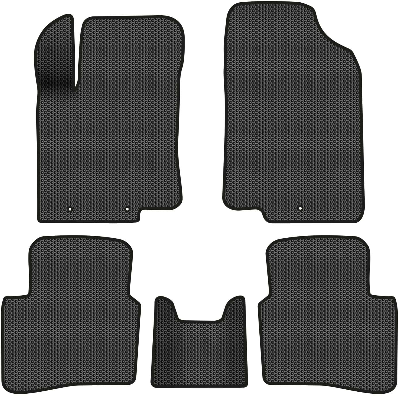 EVA коврики в салон авто EVAtech для Accent (RB) Hyundai 2010-2017 4 поколение Htb EU HY1472CV5LA3SBB