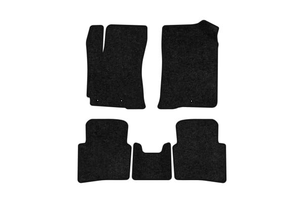 Коврики ворсовые в салон авто EVAtech Standard для Hyundai Accent (RB) 2010-2017 4 поколение Sedan EU черный кант HY1473C5LA3VEB