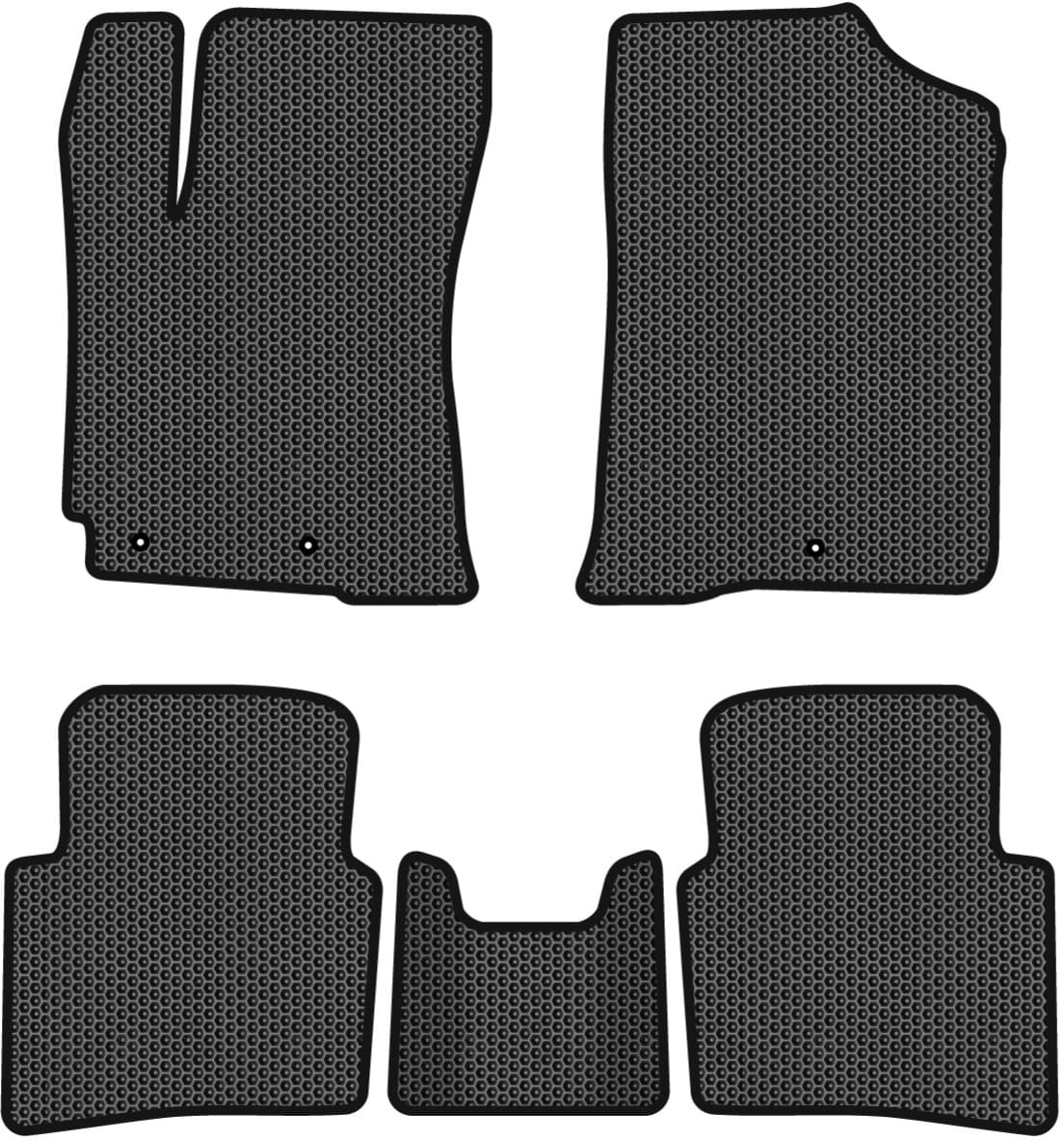 EVA коврики в салон авто EVAtech для Accent (RB) Hyundai 2010-2017 4 поколение Sedan EU HY1473CV5LA3SBB