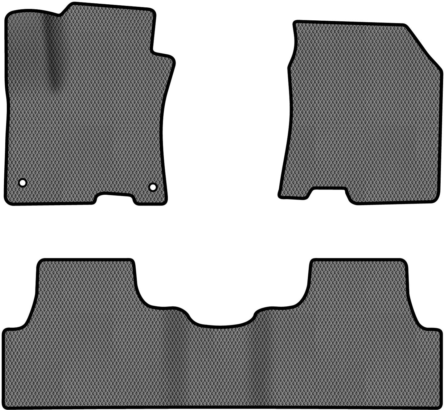 EVA коврики в салон авто EVAtech для Kona Electric Hyundai 2017-2023 1 поколение SUV EU HY1505ZE3KH2RGB