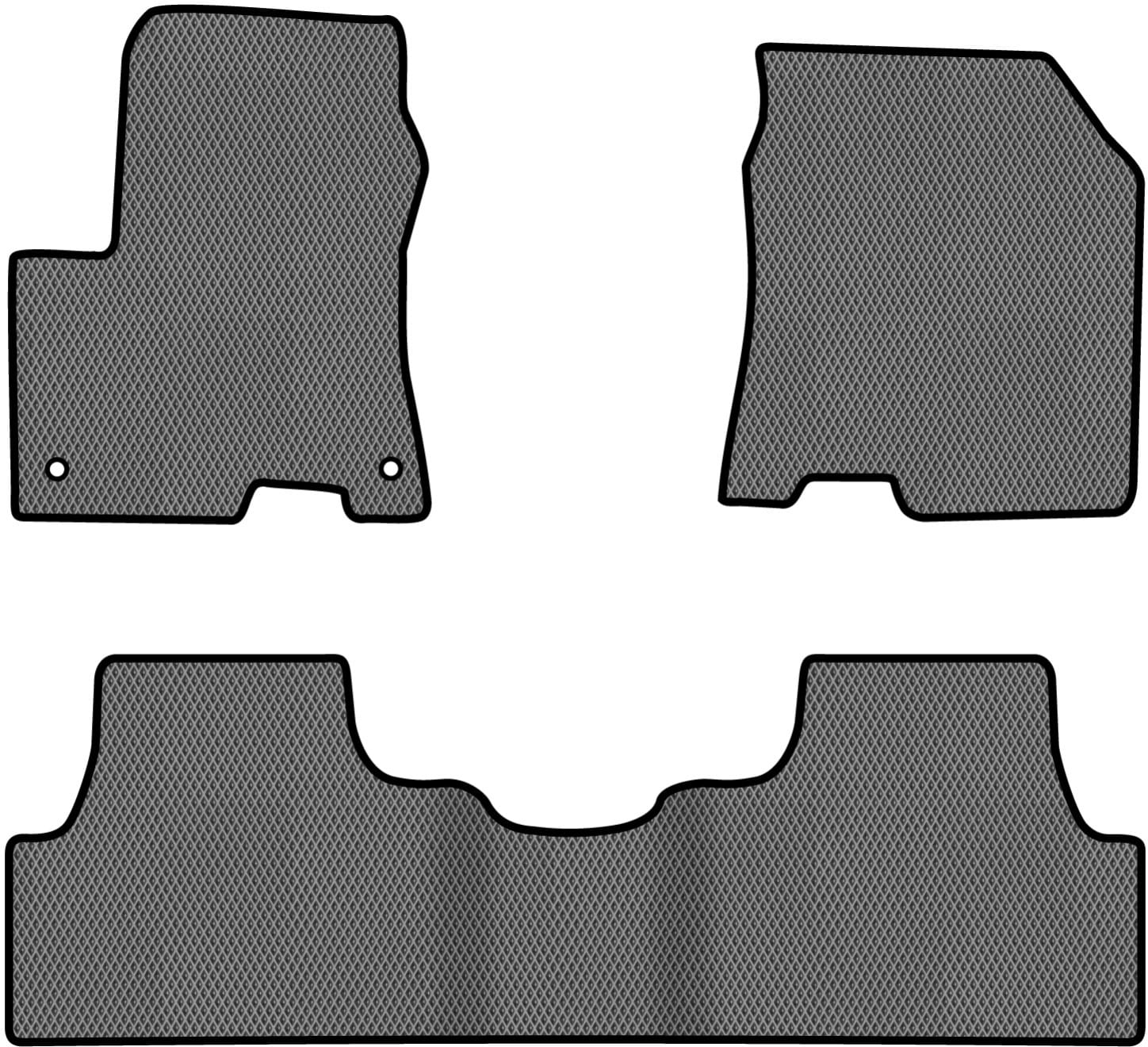 EVA коврики в салон авто EVAtech для Kona Electric Hyundai 2017-2023 1 поколение SUV EU HY1505ZG3KH2RGB