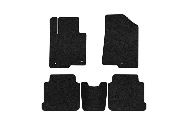 Коврики ворсовые в салон авто EVAtech Premium для Hyundai Sonata (LF) 2014-2019 7 поколение Sedan EU черный кант HY1509CV5KH3VPB