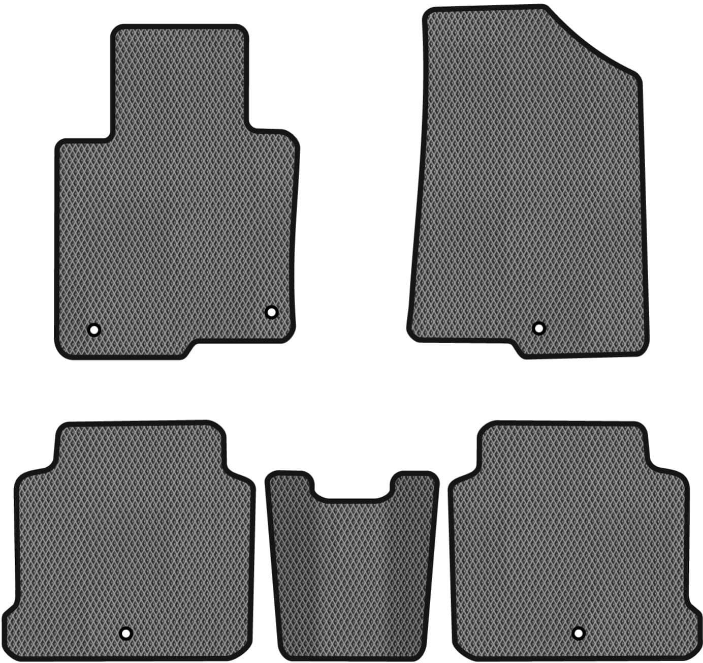 EVA коврики в салон авто EVAtech для Sonata (LF) (5 clips) Hyundai 2014-2019 7 поколение Sedan USA HY1510CG5KH5RGB
