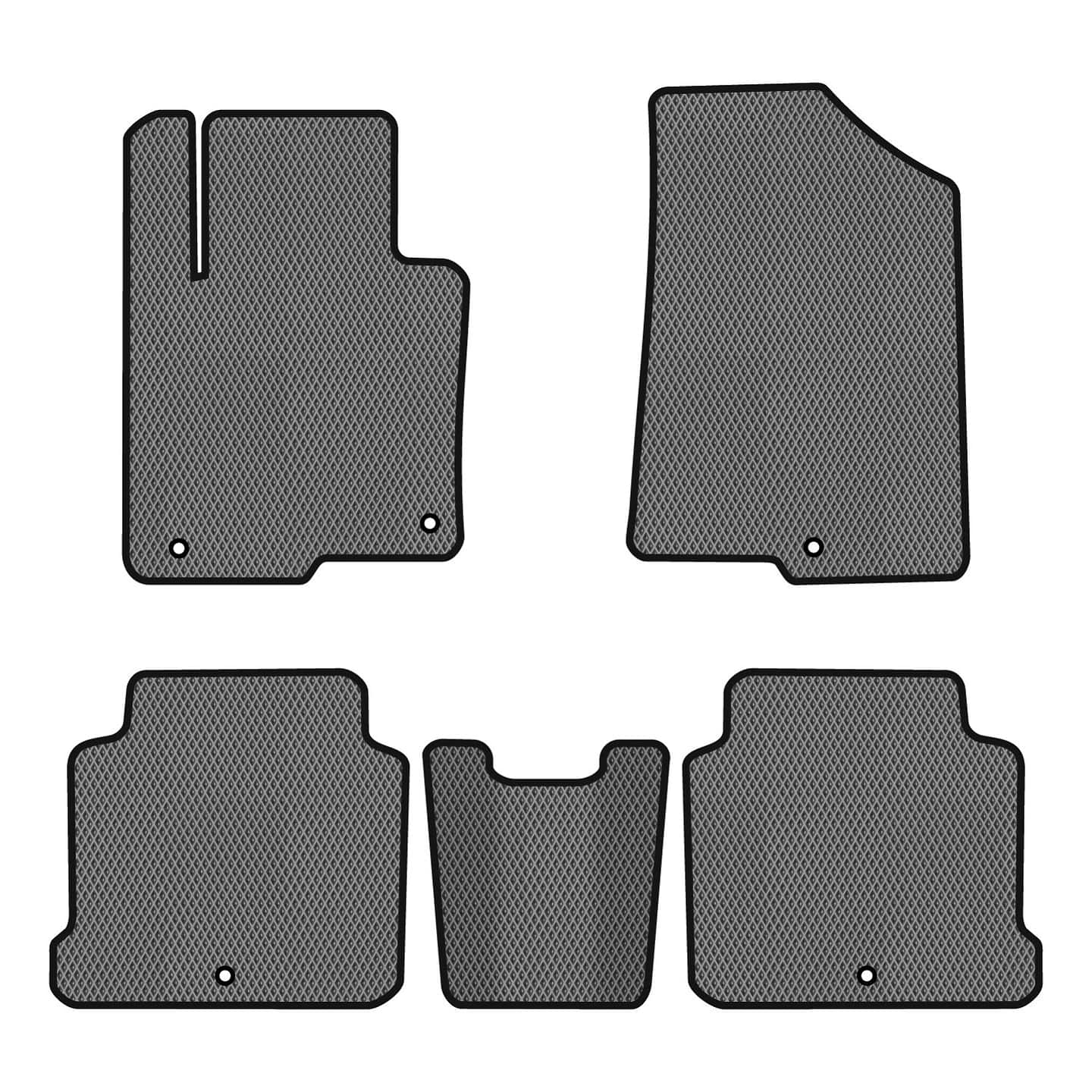 EVA коврики в салон авто EVAtech для Sonata (LF) (5 clips) Hyundai 2014-2019 7 поколение Sedan USA HY1510CV5KH5RGB