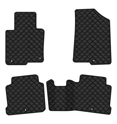 Фото - Коврики из экокожи в салон авто EVAtech ECO для Sonata (LF) (5 clips) Hyundai 2014-2019 7 поколение Sedan USA (HY1510PGR4KH5BBB)