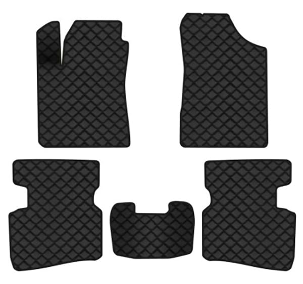 Килимки з екошкіри в салон авто EVAtech ECO для Terracan Hyundai 2001-2007 1 покоління SUV EU HY2957CB5BBB