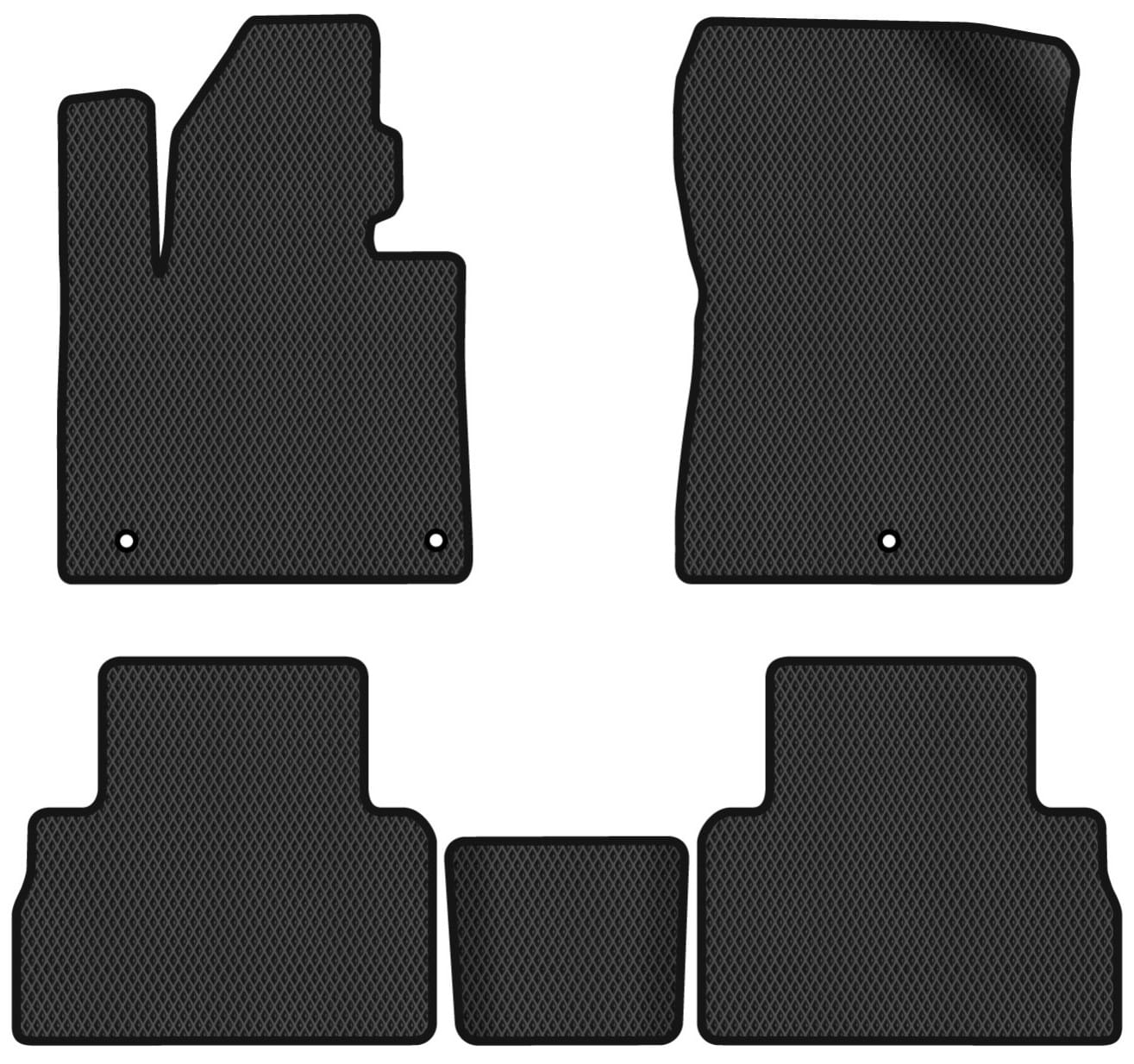 EVA коврики в салон авто EVAtech для Santa FE (TM) 5 seats Hyundai 2018-2020 4 поколение SUV EU HY23005C5KH3RBB