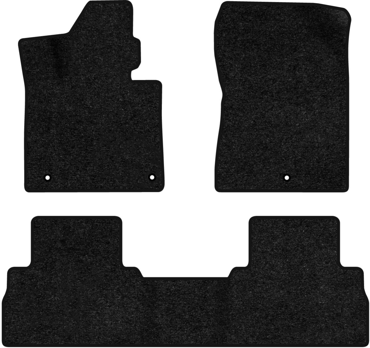 Коврики ворсовые в салон авто EVAtech Standard для Hyundai Santa FE (TM) 5 seats 2018-2020 4 поколение SUV EU черный кант HY23005ZD3KH3VEB