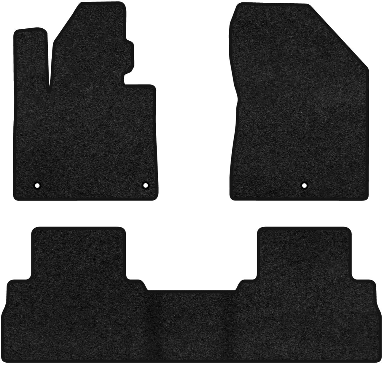 Килимки ворсові в салон авто EVAtech Premium для Hyundai Santa FE (TM) 5 seats 2018-2020 4 покоління SUV EU чорний кант HY23005ZV3KH3VPB