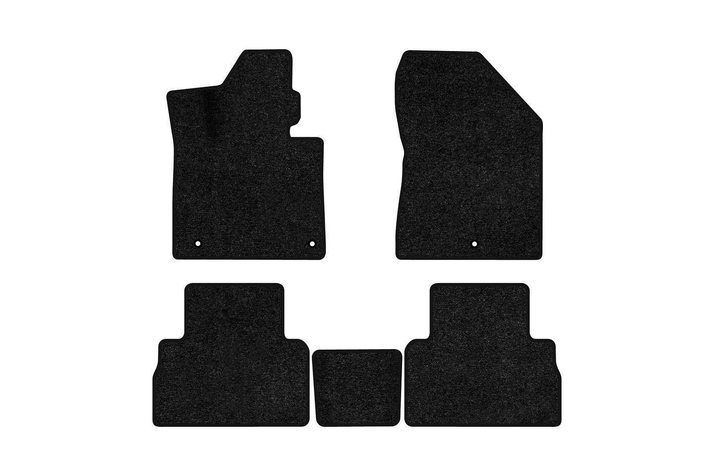 Коврики ворсовые в салон авто EVAtech Standard для Hyundai Santa FE (TM) 5 seats 2018-2020 4 поколение SUV Korea черный кант HY23821CE5KH3VEB