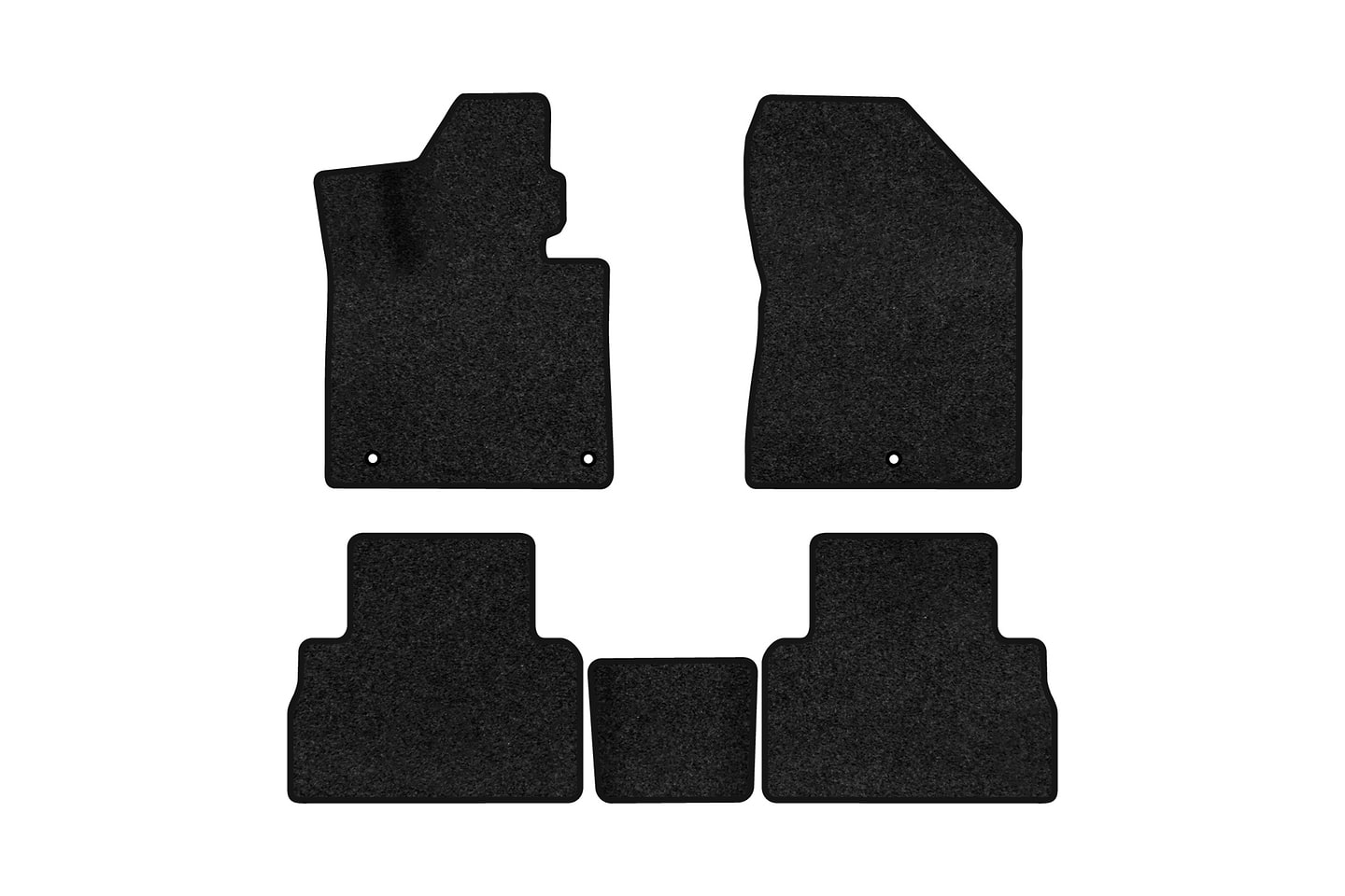 Коврики ворсовые в салон авто EVAtech Premium для Hyundai Santa FE (TM) 5 seats 2018-2020 4 поколение SUV Korea черный кант HY23821CE5KH3VPB