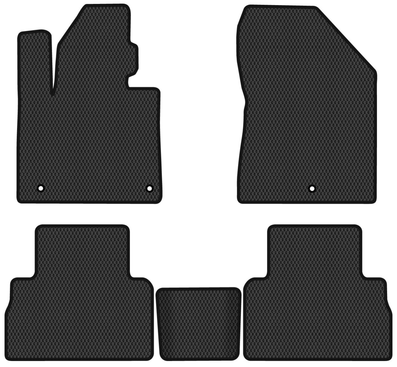 EVA коврики в салон авто EVAtech для Santa FE (TM) 5 seats Hyundai 2018-2020 4 поколение SUV Korea HY23821CV5KH3RBB