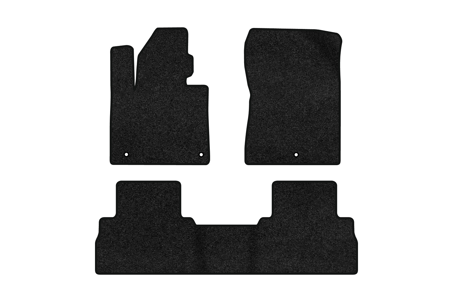 Коврики ворсовые в салон авто EVAtech Premium для Hyundai Santa FE (TM) 5 seats 2018-2020 4 поколение SUV Korea черный кант HY23821Z3KH3VPB