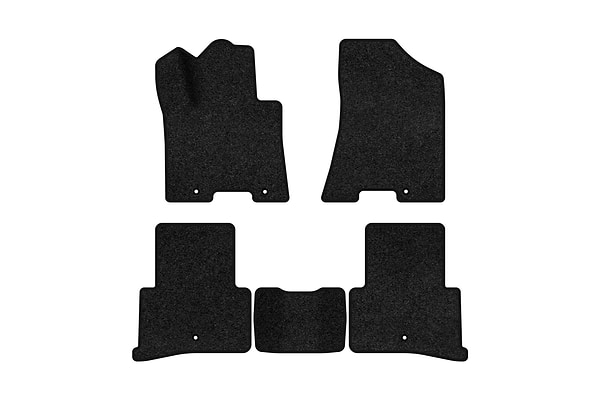 Фото - Килимки ворсові в салон авто EVAtech Premium для Hyundai Tucson (Squib VL+VR) 2015-2021 3 покоління SUV USA чорний кант HY31217CE5KH5VPB