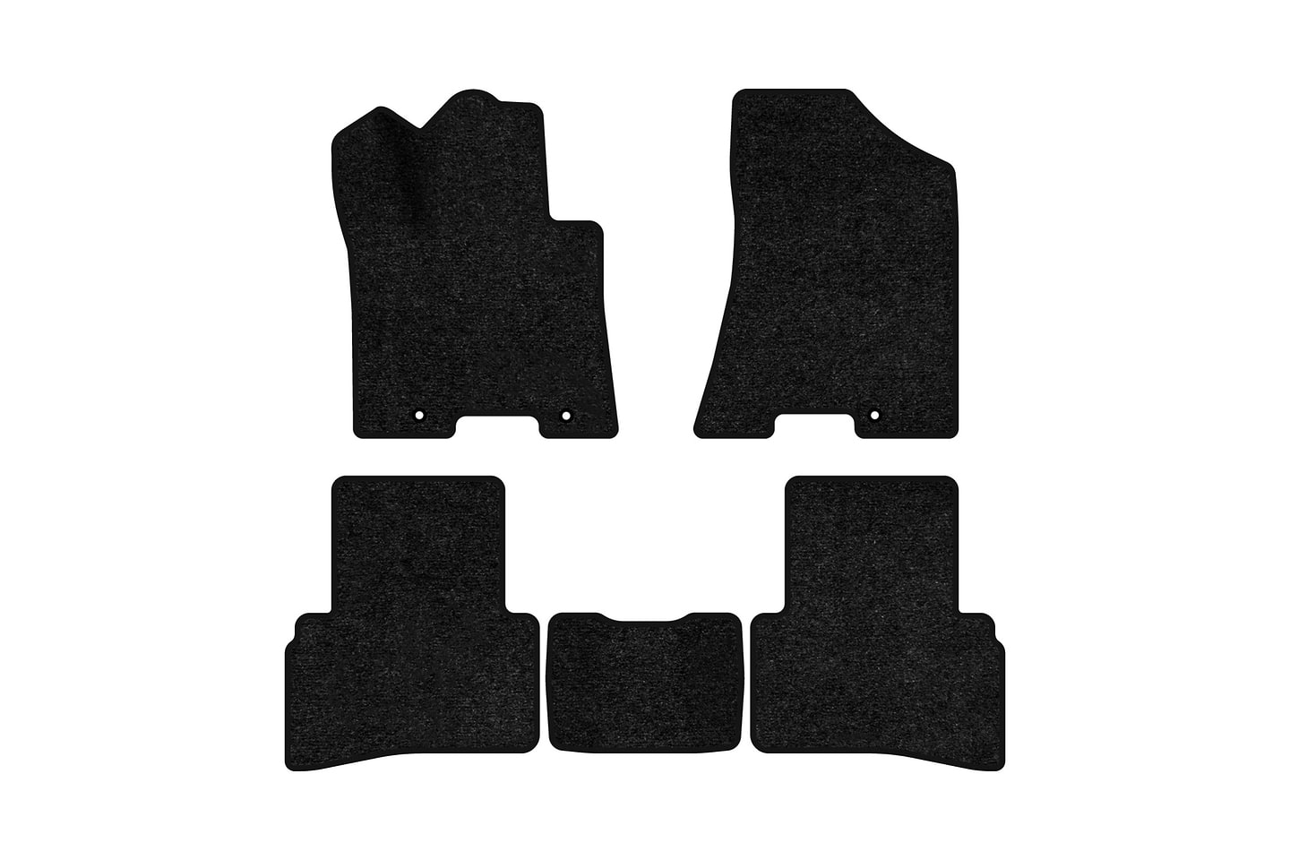 Коврики ворсовые в салон авто EVAtech Standard для Hyundai Tucson 2015-2021 3 поколение SUV USA черный кант HY31545CE5KH3VEB