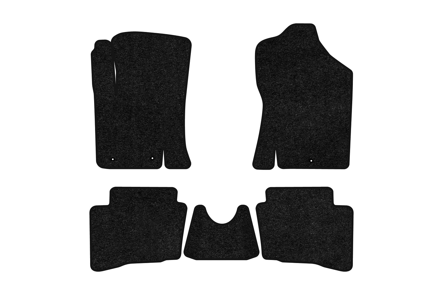 Коврики ворсовые в салон авто EVAtech Standard для Hyundai i20 (PB) 5-doors (3 clips) 2008-2014 1 поколение Htb EU черный кант HY32569CV5LA3VEB