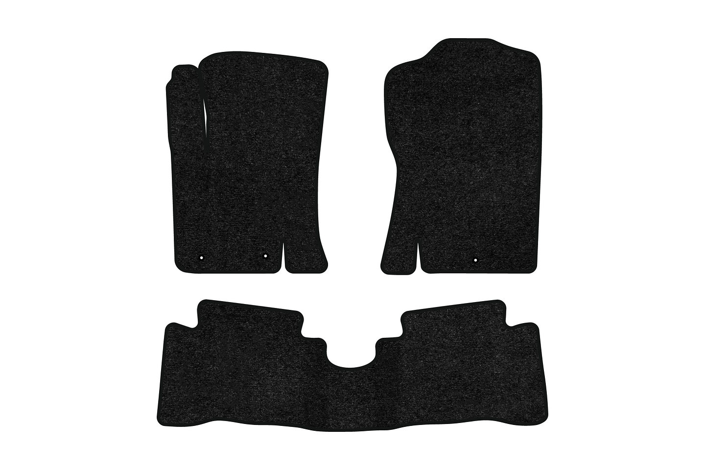 Коврики ворсовые в салон авто EVAtech Standard для Hyundai i20 (PB) 5-doors (3 clips) 2008-2014 1 поколение Htb EU черный кант HY32569Z3LA3VEB