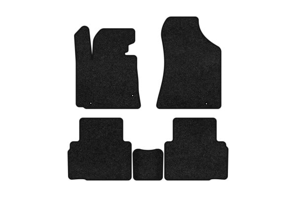 Коврики ворсовые в салон авто EVAtech Premium для Hyundai ix35 2010-2015 1 поколение SUV Korea черный кант HY33015CV5LA3VPB