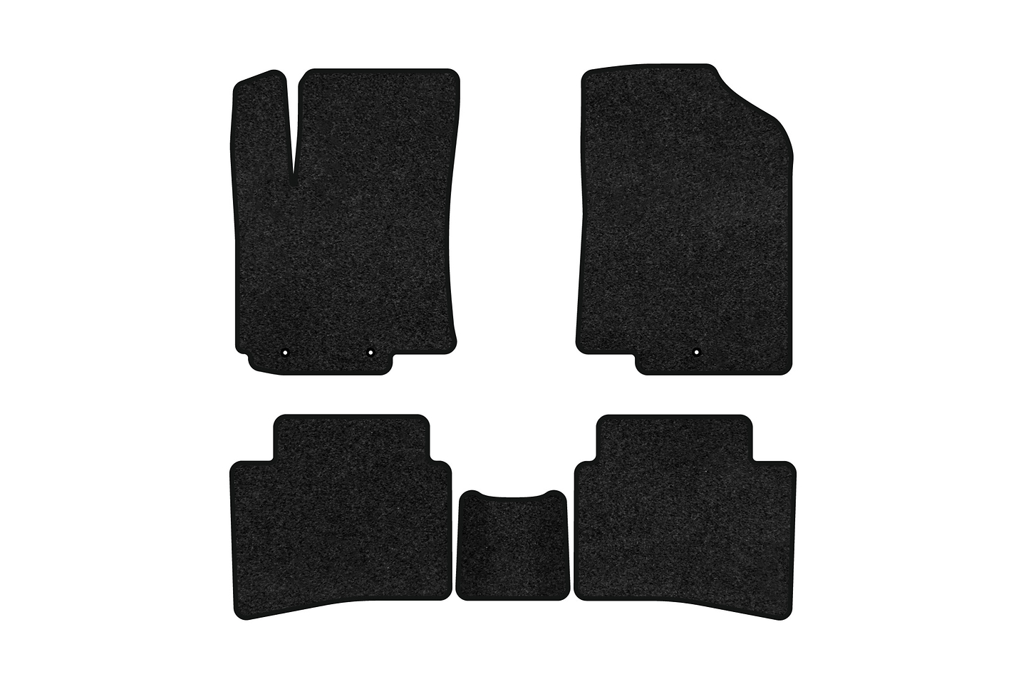 Коврики ворсовые в салон авто EVAtech Premium для Hyundai Solaris (RBr) 2010-2017 1 поколение Sedan EU черный кант HY33197CV5LA3VPB