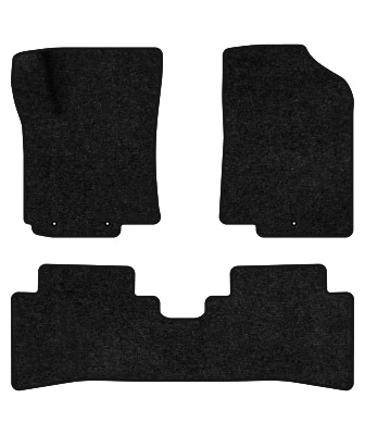 Фото - Килимки ворсові в салон авто EVAtech Standard для Hyundai Solaris (RBr) 2010-2017 1 покоління Sedan EU чорний кант HY33197ZE3LA3VEB