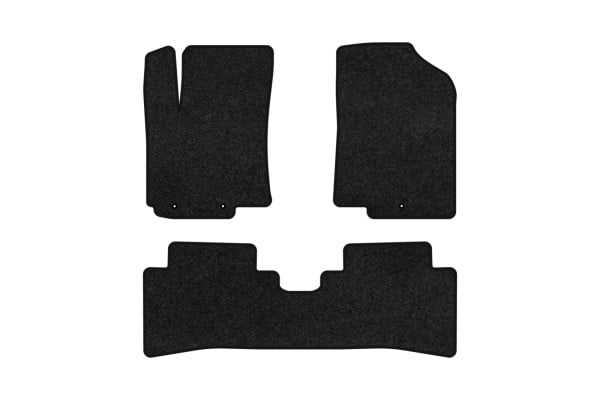 Коврики ворсовые в салон авто EVAtech Premium для Hyundai Solaris (RBr) 2010-2017 1 поколение Sedan EU черный кант HY33197ZV3LA3VPB