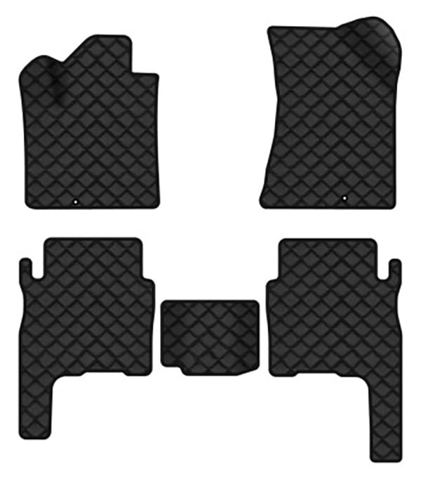 Килимки з екошкіри в салон авто EVAtech ECO для Santa FE (CM) 5 seats Hyundai 2006-2010 2 покоління SUV EU HY33306CD5KD2BBB