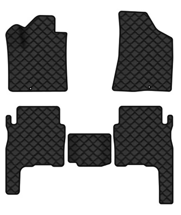 Килимки з екошкіри в салон авто EVAtech ECO для Santa FE (CM) 5 seats Hyundai 2006-2010 2 покоління SUV EU HY33306CE5KD2BBB