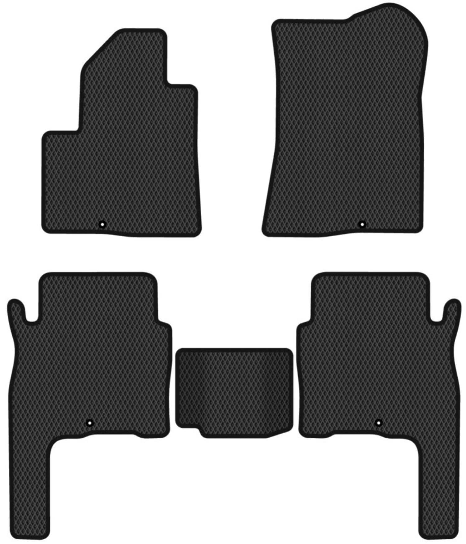 EVA коврики в салон авто EVAtech для Santa FE (CM) 5 seats Hyundai 2006-2010 2 поколение SUV Korea HY33308CBK5KD5RBB