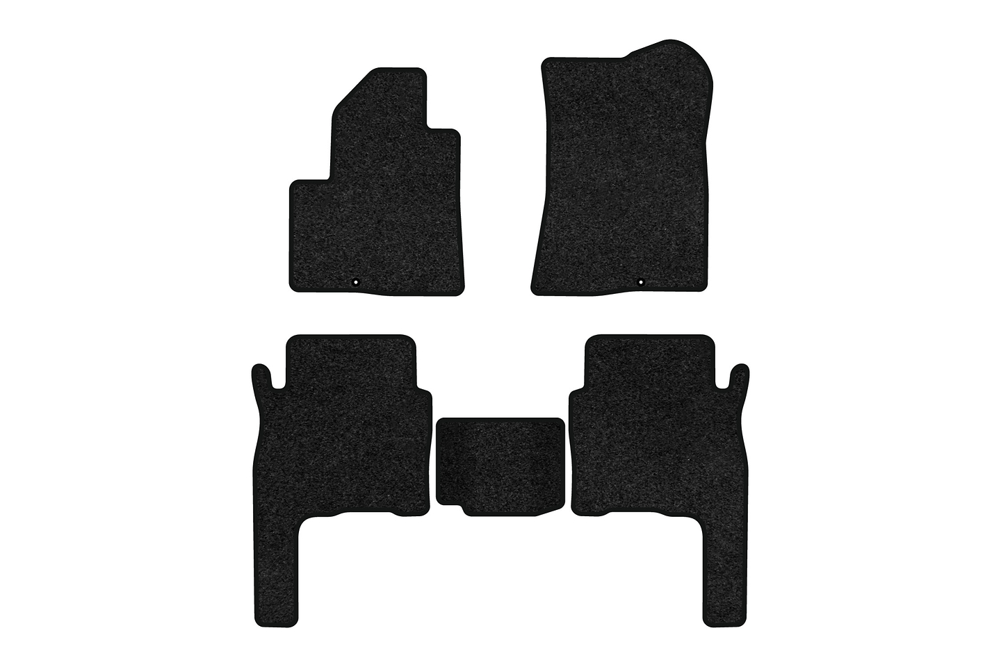 Коврики ворсовые в салон авто EVAtech Premium для Hyundai Santa FE (CM) 5 seats 2006-2010 2 поколение SUV Korea черный кант HY33308CBB5KD3VPB