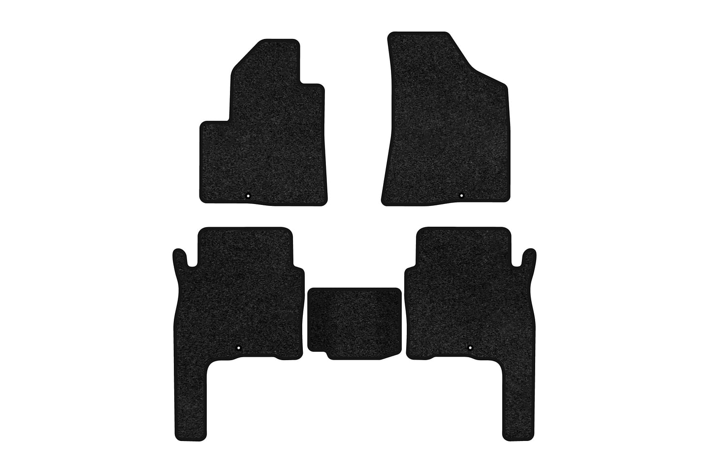 Коврики ворсовые в салон авто EVAtech Premium для Hyundai Santa FE (CM) 5 seats 2006-2010 2 поколение SUV Korea черный кант HY33308CGK5KD5VPB