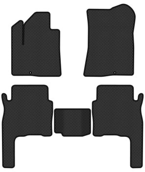 EVA килимки в салон авто EVAtech для Santa FE (CM) 5 seats Hyundai 2006-2010 2 покоління SUV Korea HY33308CLB5KD2RBB