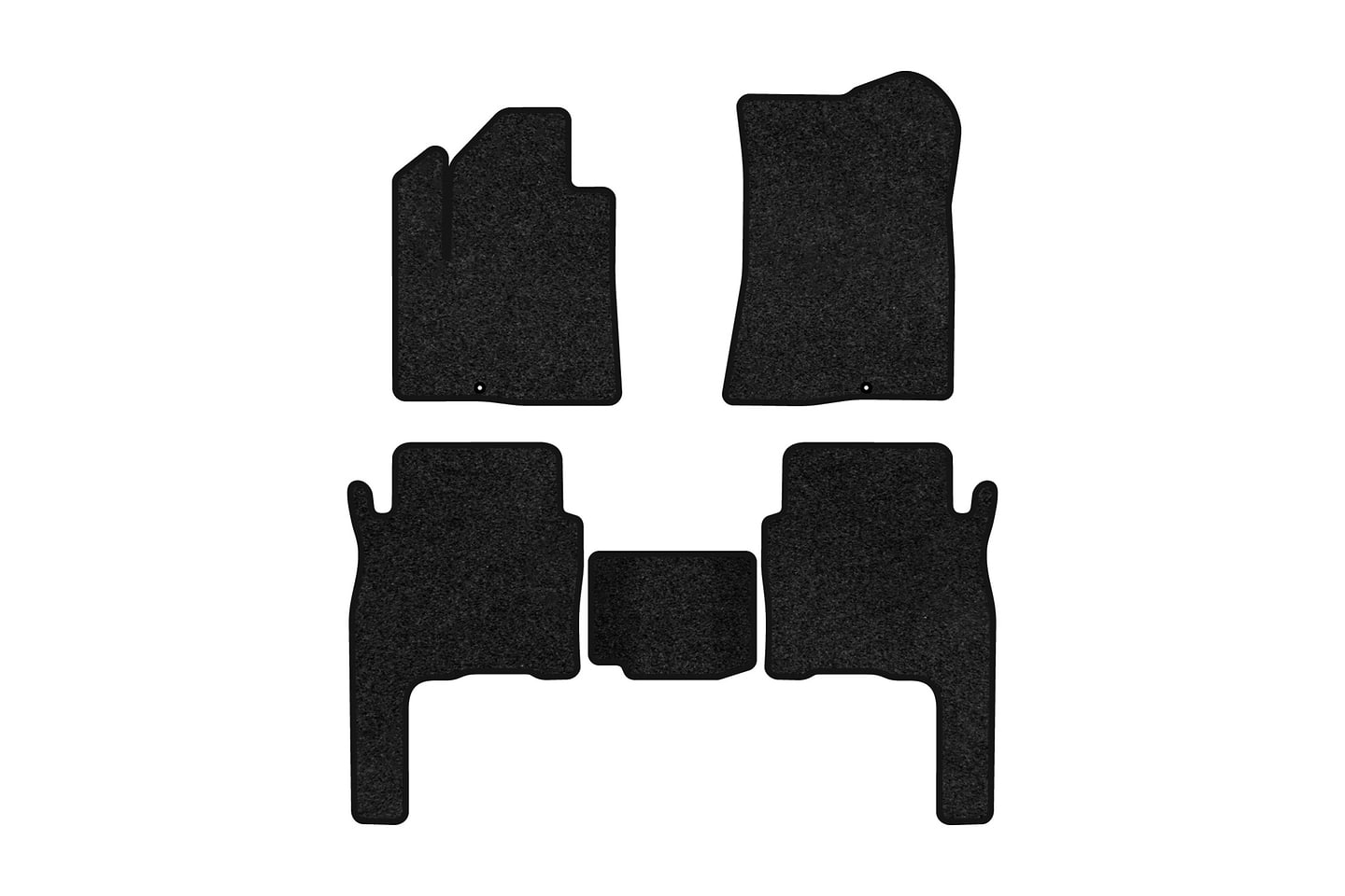 Коврики ворсовые в салон авто EVAtech Premium для Hyundai Santa FE (CM) 5 seats 2006-2010 2 поколение SUV Korea черный кант HY33308CLB5KD2VPB