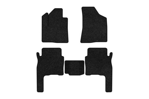 Коврики ворсовые в салон авто EVAtech Premium для Hyundai Santa FE (CM) 5 seats 2006-2010 2 поколение SUV Korea черный кант HY33308CVB5KD2VPB