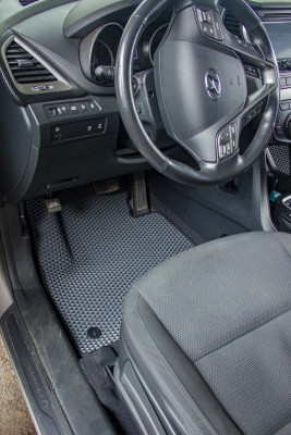 Фото - Коврики из экокожи в салон авто EVAtech ECO для Santa FE (DM) 5 seats Hyundai 2012-2017 3 поколение SUV EU HY33415CD5KH3BBB