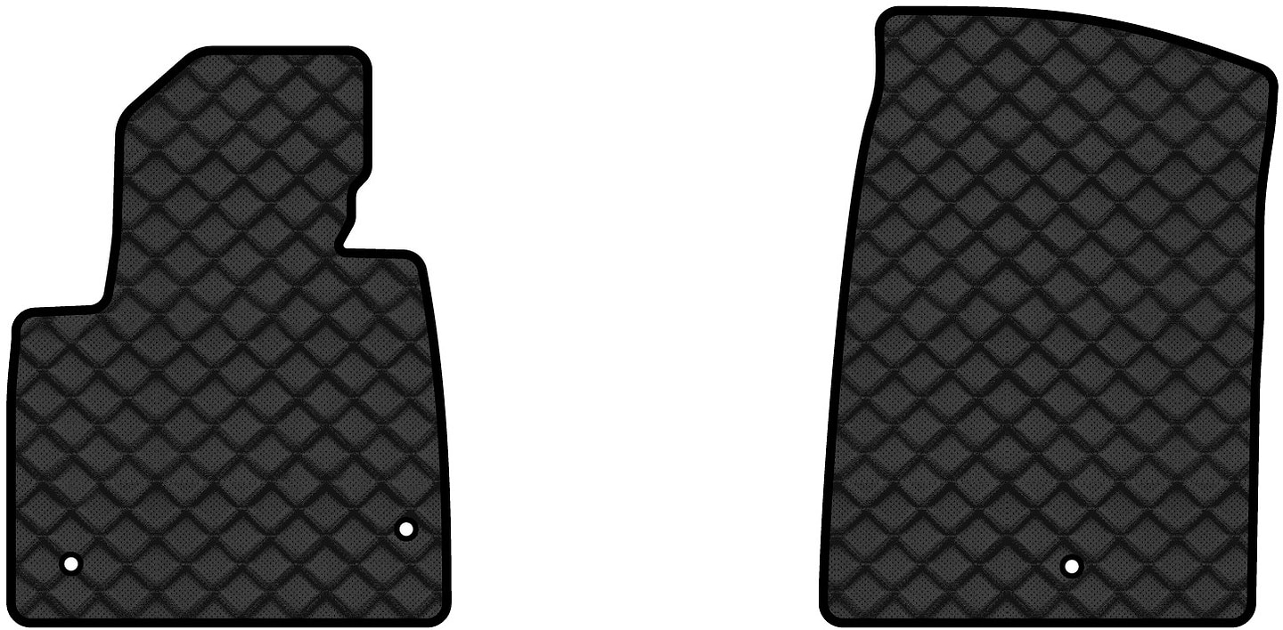 Коврики из экокожи в салон авто передние EVAtech ECO для Santa FE (DM) 5 seats Hyundai 2012-2017 3 поколение SUV EU (HY33415AB2KH3BBB)