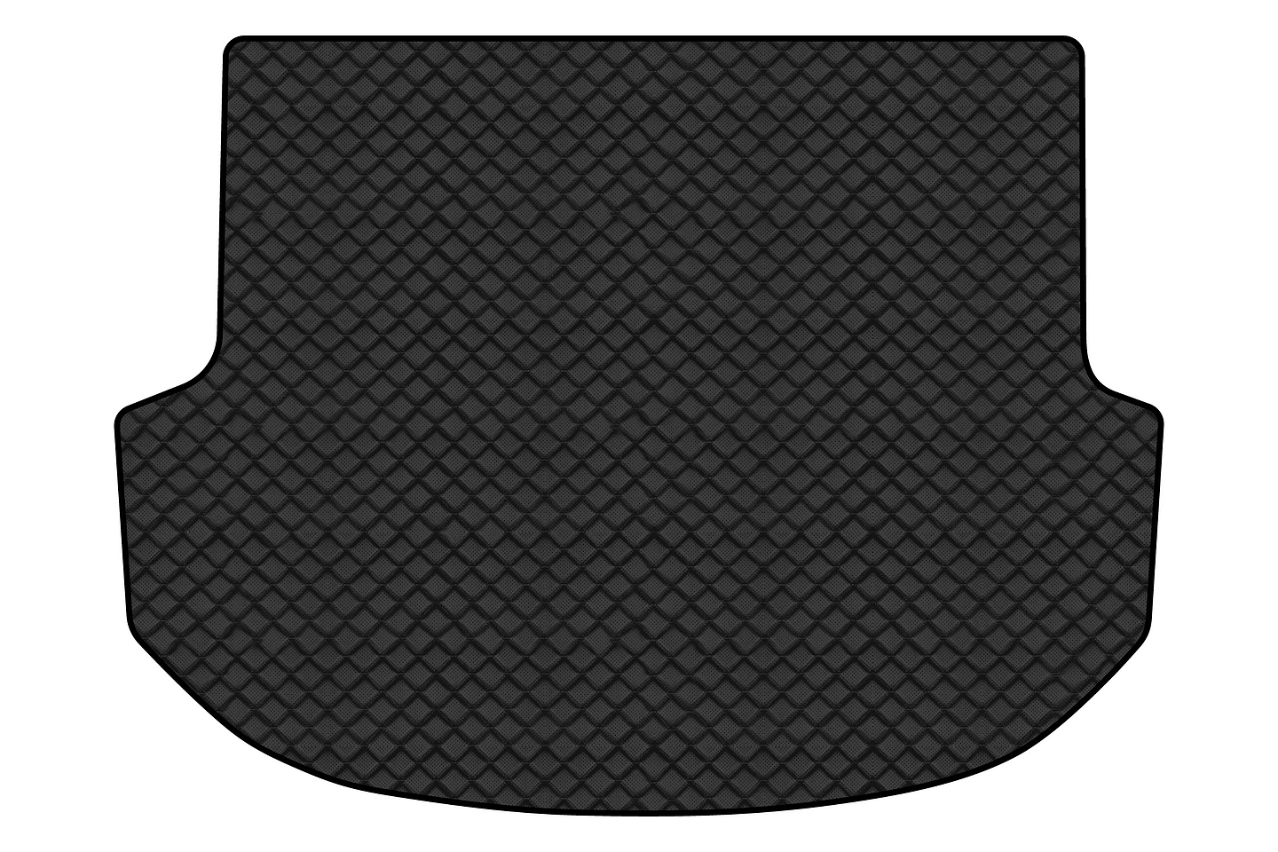 Килимок з екошкіри в багажник авто EVAtech ECO для Santa FE (CM) 5 seats Hyundai 2006-2010 2 покоління SUV EU HY33306B1BBB