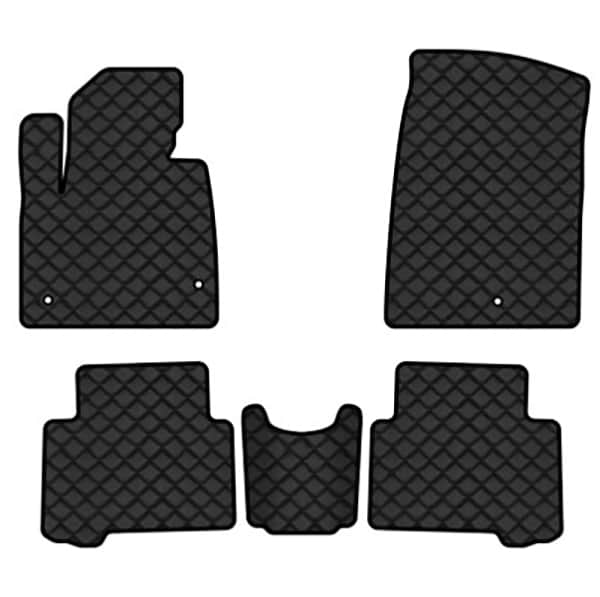 Килимки з екошкіри в салон авто EVAtech ECO для Santa FE (DM) 5 seats Hyundai 2012-2017 3 покоління SUV EU HY33415C5KH3BBB