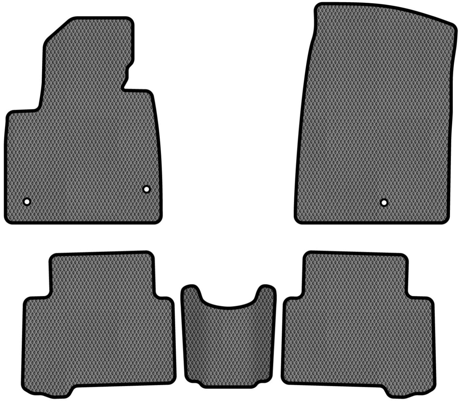 EVA килимки в салон авто EVAtech для Santa FE (DM) 5 seats Hyundai 2012-2017 3 покоління SUV EU HY33415CB5KH3RGB