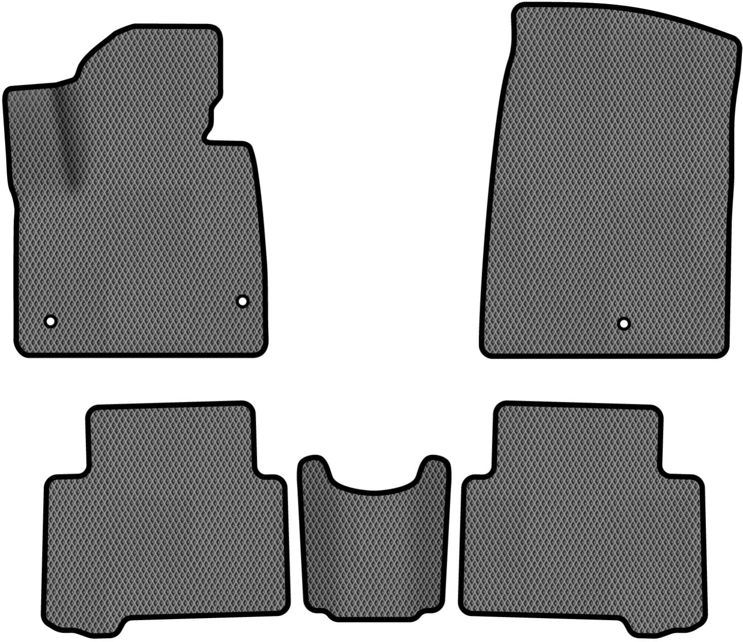 EVA коврики в салон авто EVAtech для Santa FE (DM) 5 seats Hyundai 2012-2017 3 поколение SUV EU HY33415CD5KH3RGB