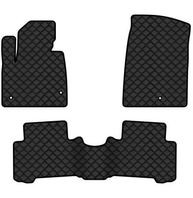 Килимки з екошкіри в салон авто EVAtech ECO для Santa FE (DM) 5 seats Hyundai 2012-2017 3 покоління SUV EU (HY33415Z3KH3BBB)