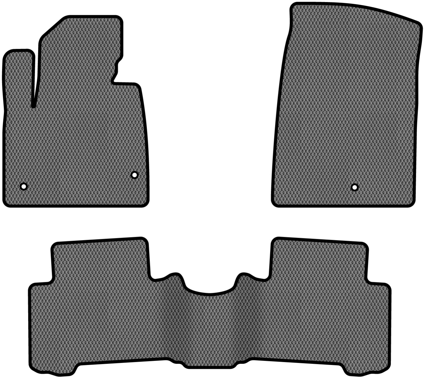 EVA коврики в салон авто EVAtech для Santa FE (DM) 5 seats Hyundai 2012-2017 3 поколение SUV EU HY33415Z3KH3RGB