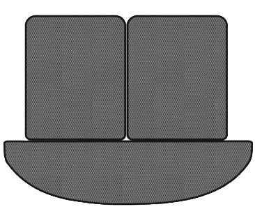 EVA килимок в багажник авто EVAtech для Santa FE (DM) 7 seats Hyundai 2012-2017 3 покоління SUV USA (HY34472BE3RGB)